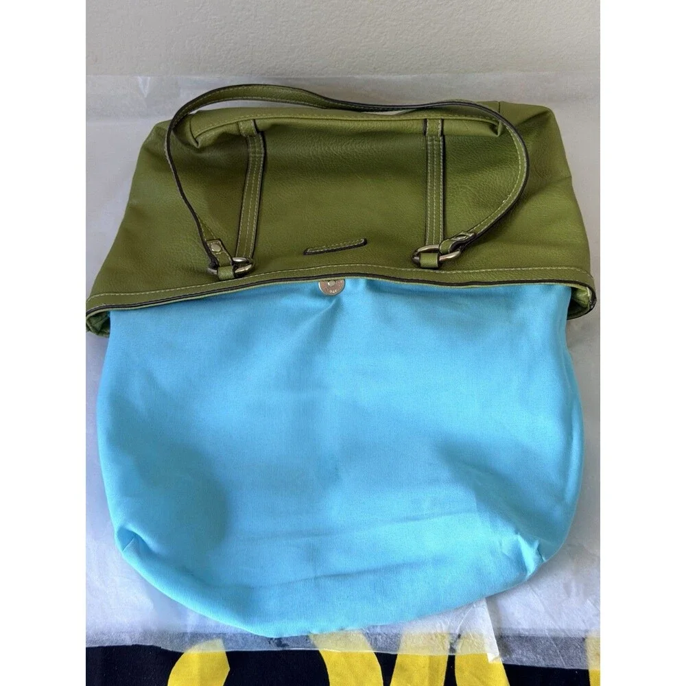 Rosetti Women’s Olive Green Tote Shoulder Bag Turquoise Lining New Without Tags
